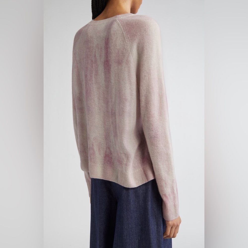 NWT Lafayette 148 New York Printed Cashmere Sweater - Picture 3 of 8